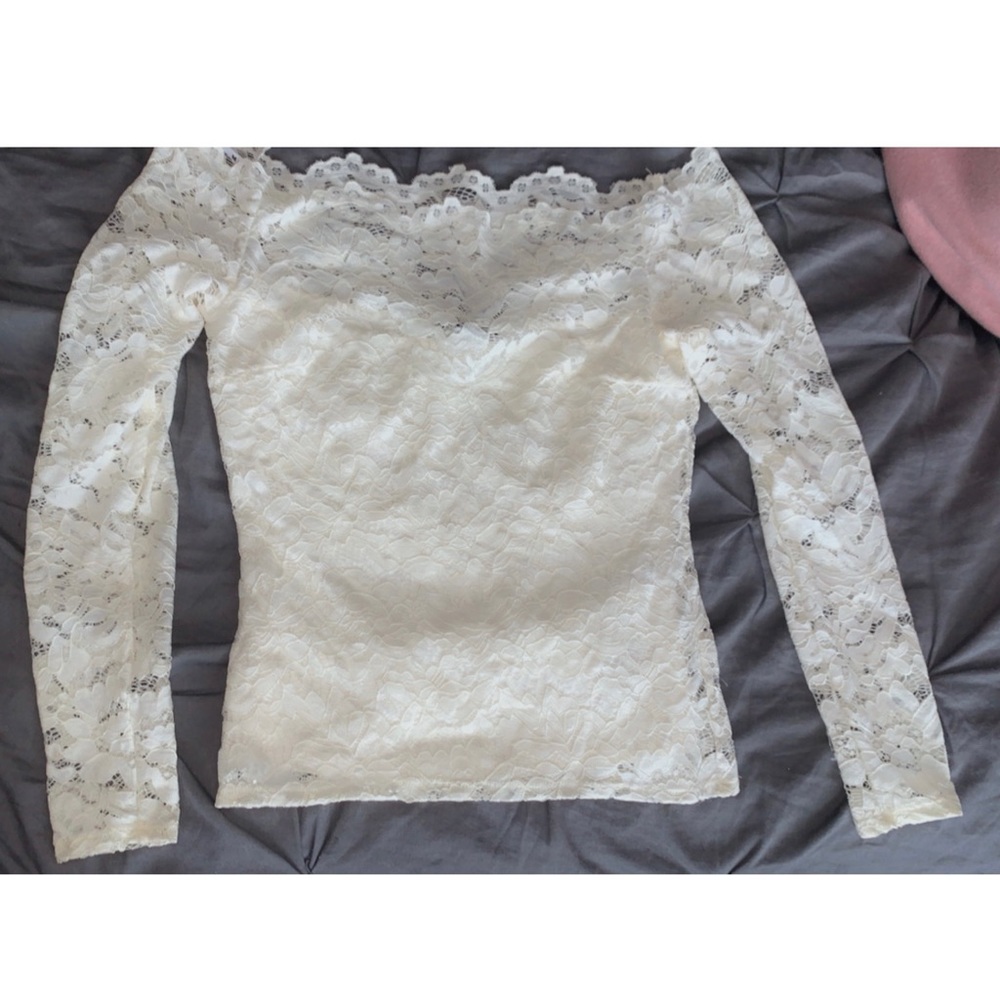 White lace top